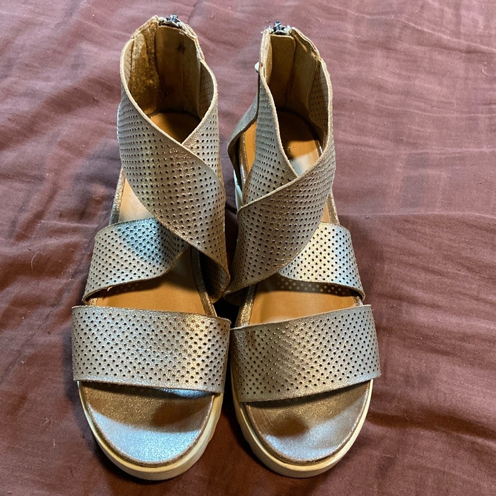 Wedged Sandals by Steven Brand.  GUC! - Picture 10 of 16